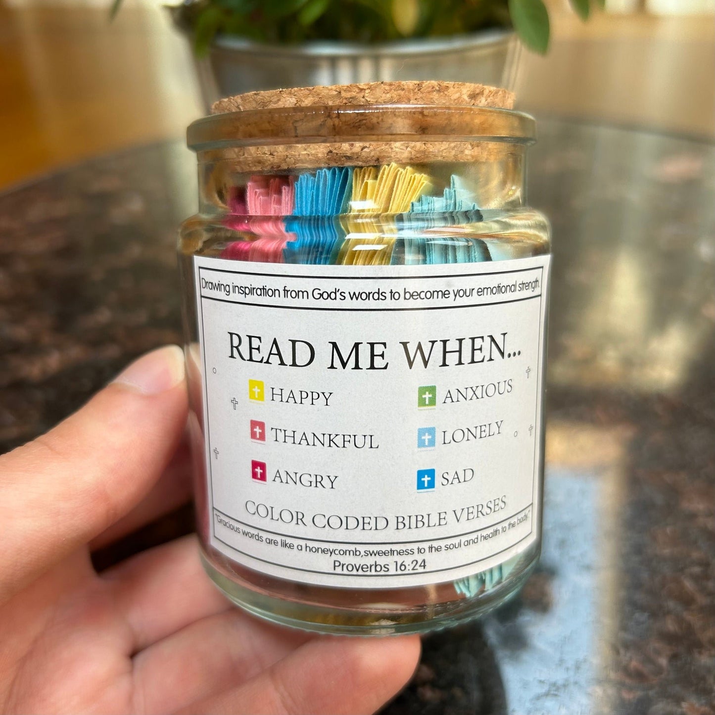 🔥Limited Time Discount🎁 - ✝️Handmade Wooden Bible Verses Box - Daily Bible Verses (🎁 A Reminder of God's Words💖)