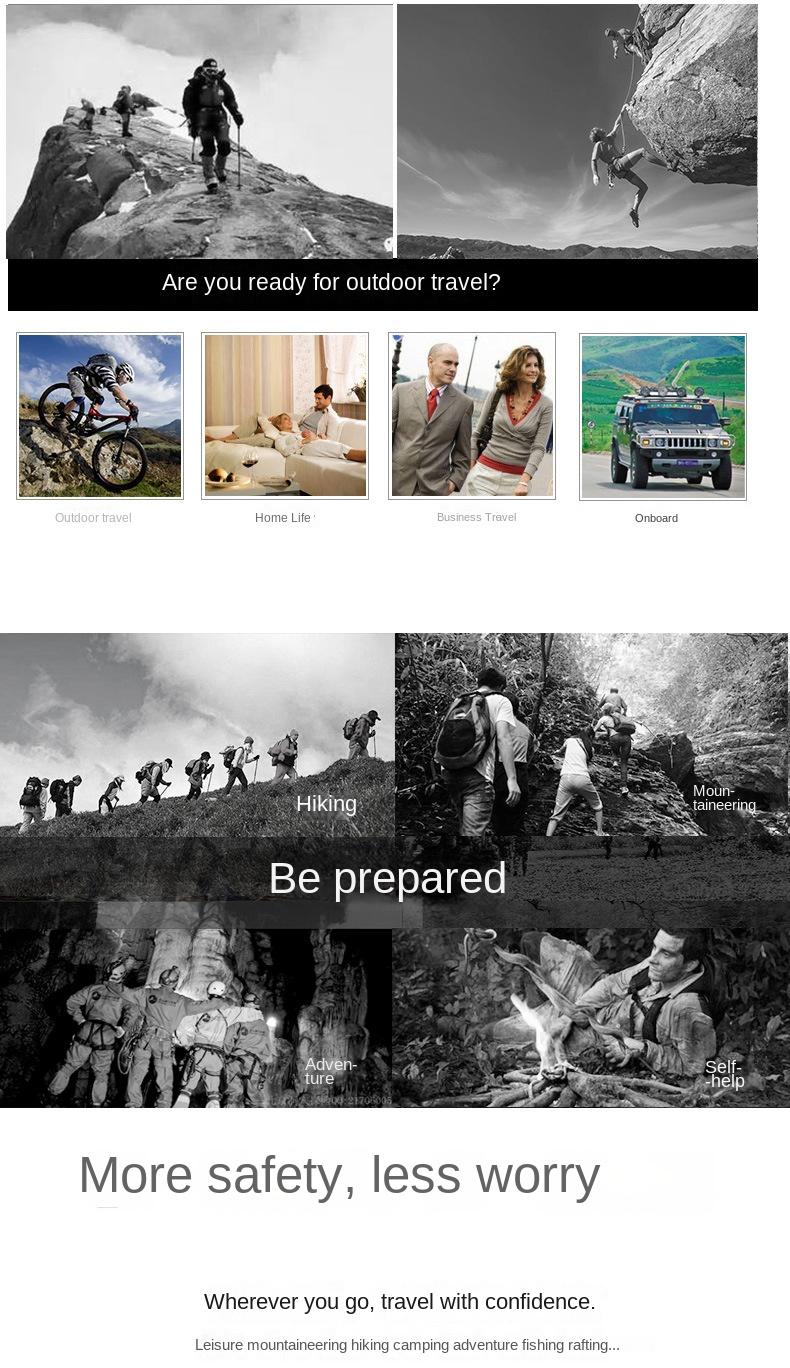 Multifunctional 5 in 1 Multifunctional Outdoor Parachute Rope