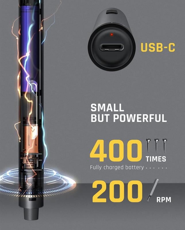 🔥 🛠️E1 MAX 3.7V Mini Electric Screwdriver 40-in-1