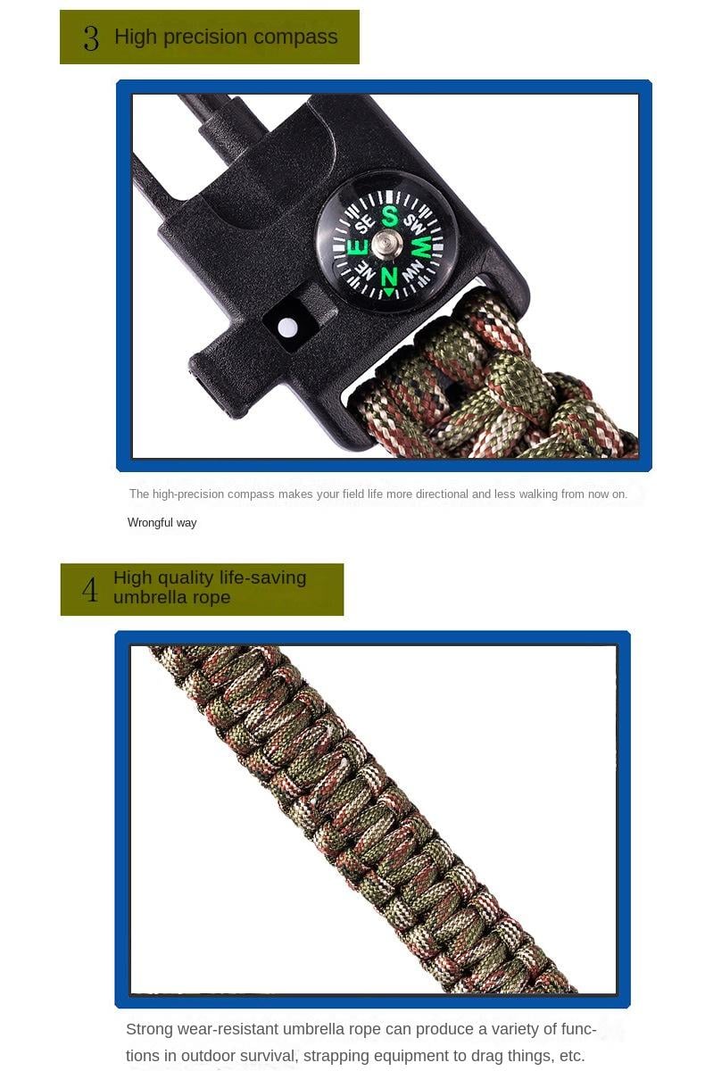 Multifunctional 5 in 1 Multifunctional Outdoor Parachute Rope