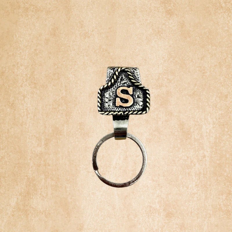 Handmade Cow Tag Belt Key Holder with Custom Initial.(⏰Limited Quantities Available)