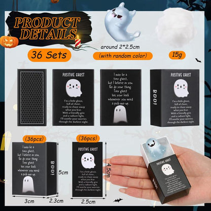 🎃Halloween Sale👻Glow in the Dark Mini Ghost Figures with Box