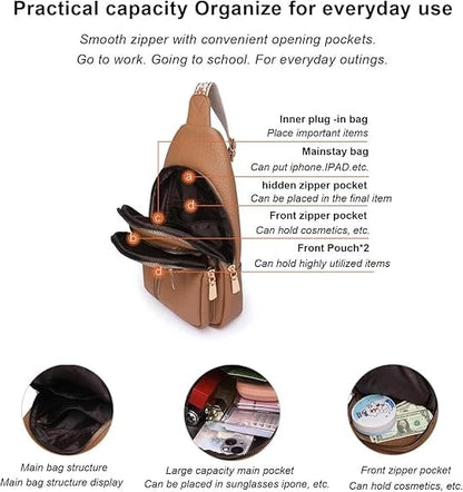 🏆️Anti-Theft Embroidery Solid Color Crossbody Bag for Daily Travel