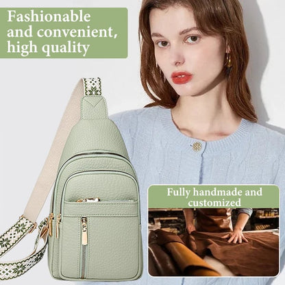 🏆️Anti-Theft Embroidery Solid Color Crossbody Bag for Daily Travel