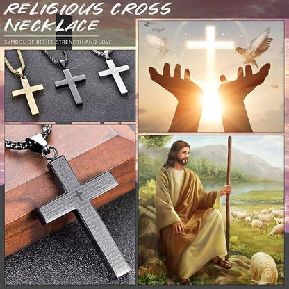 Easter’s Hot Selling & 🔥🔥Lord‘s Prayer Scibble Cross Necklace
