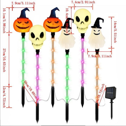 👻🎁6-Pack LED Solar Halloween Ground Lights