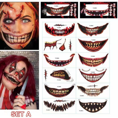 🎃Temporary Halloween Prank Makeup Tattoo😈Realistic and easy to remove