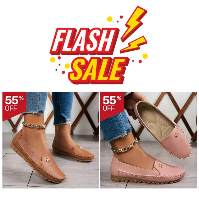 🔥Best Seller-Last Day Sale 60% OFF🔥 Orthopedic leather shoes, Lightweight, Anti-Slip, Breathable for Women